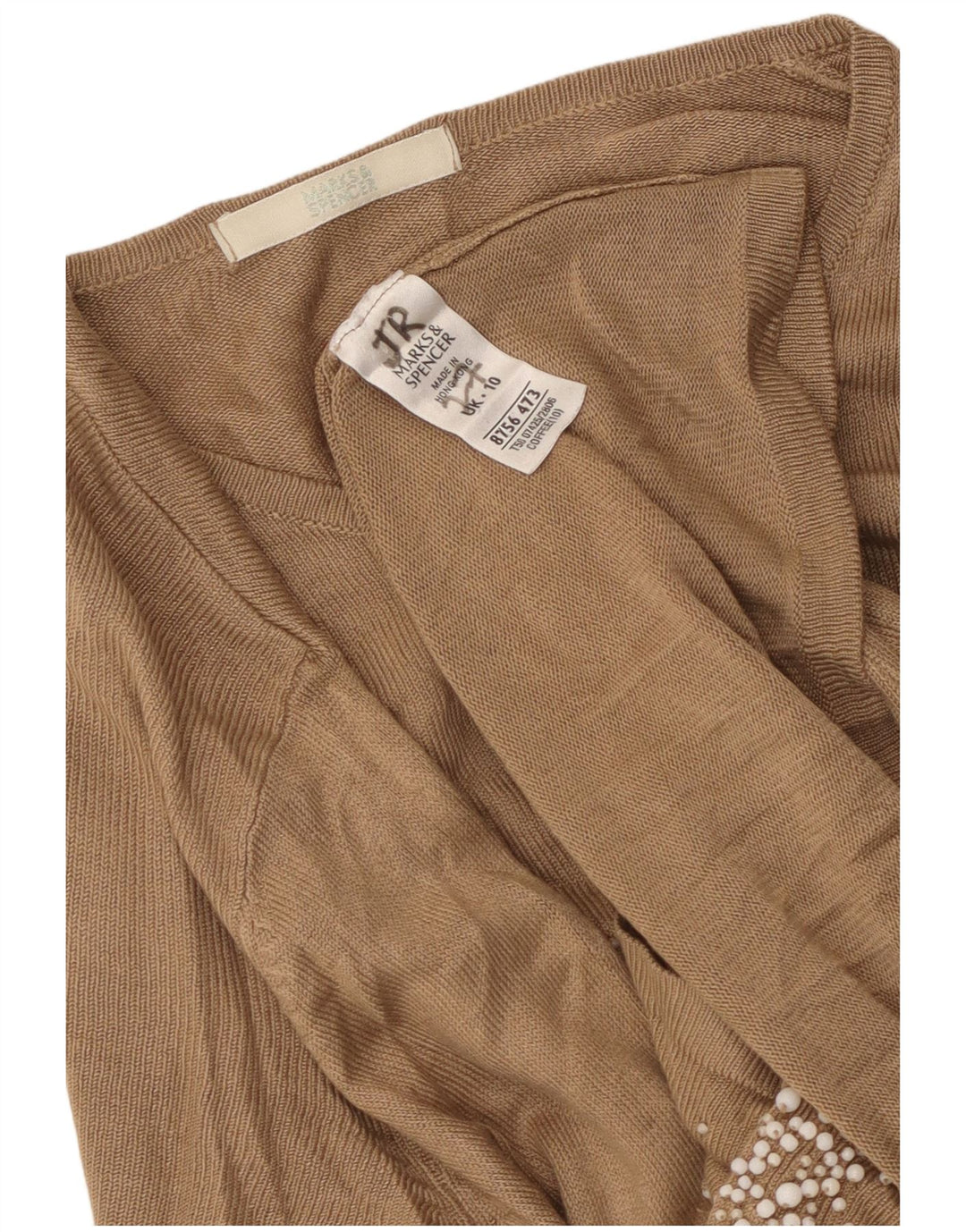 Pulover cardigan supradimensionat pentru femei Marks & Spencer UK 10 mic maro