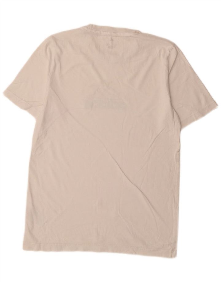 Tricou grafic pentru bărbați Adidas Top mic, alb, bumbac