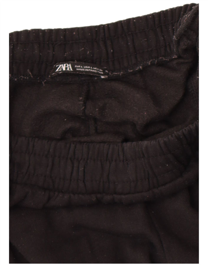 Pantaloni de trening Zara Barbati Joggeri Mari Negri