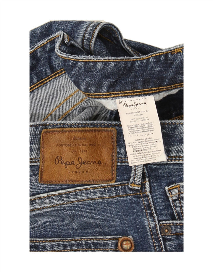 PEPE JEANS Mens Slim Jeans W32 L34 Blue Cotton Vintage PEPE Jeans and Second-Hand PEPE Jeans from Messina Hembry 
