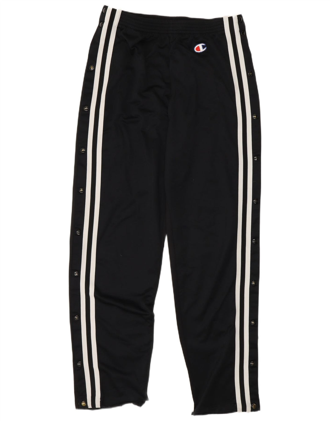 Pantaloni de trening Champion pentru bărbați, poliester cu dungi negre medii