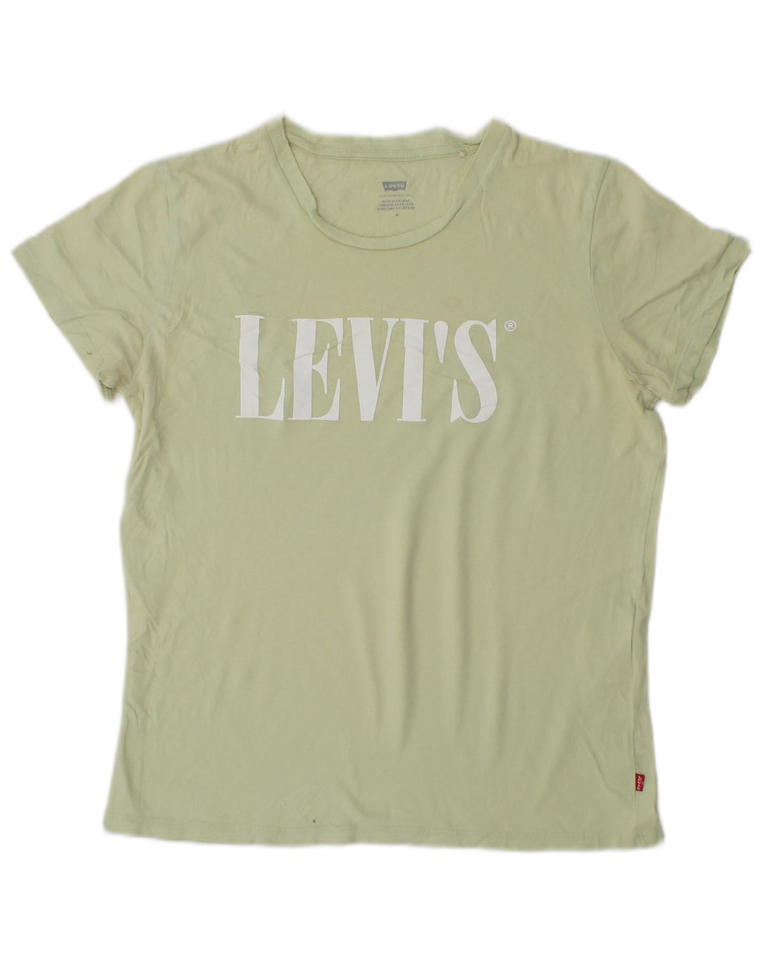 Tricou grafic pentru femei LEVI'S Top UK 12 Bumbac verde mediu