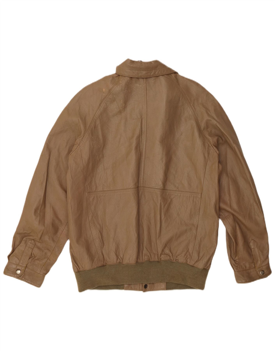 Jachetă de piele pentru bărbați VINTAGE UK 38 Piele maro medie