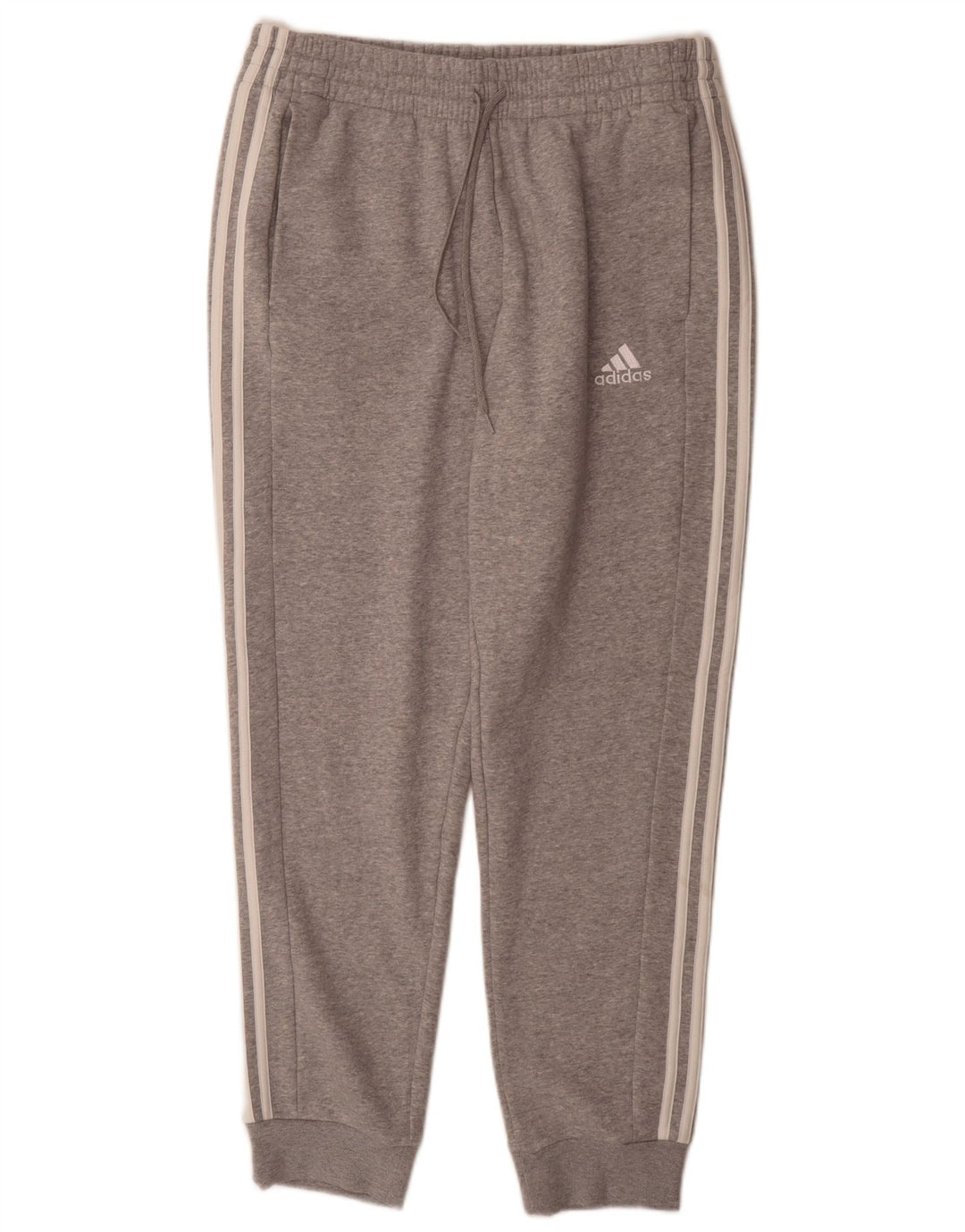Pantaloni de trening Adidas pentru bărbați Joggeri mari, gri bumbac