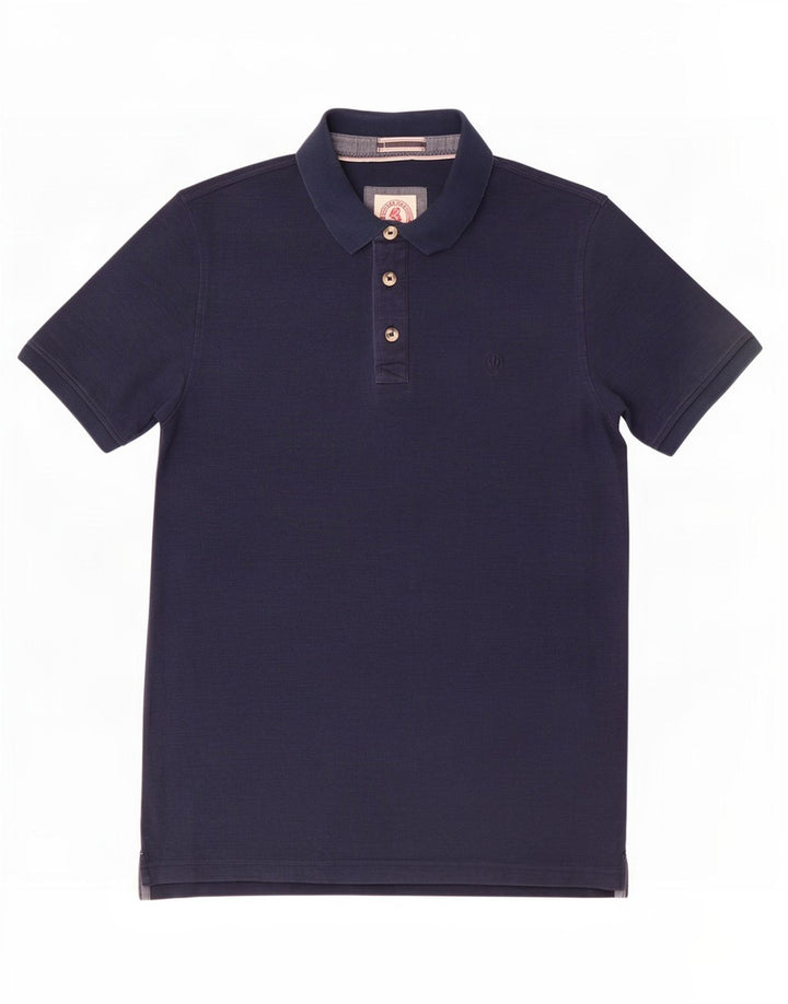 Tricou polo pentru bărbați Fat Face, bumbac mediu albastru bleumarin