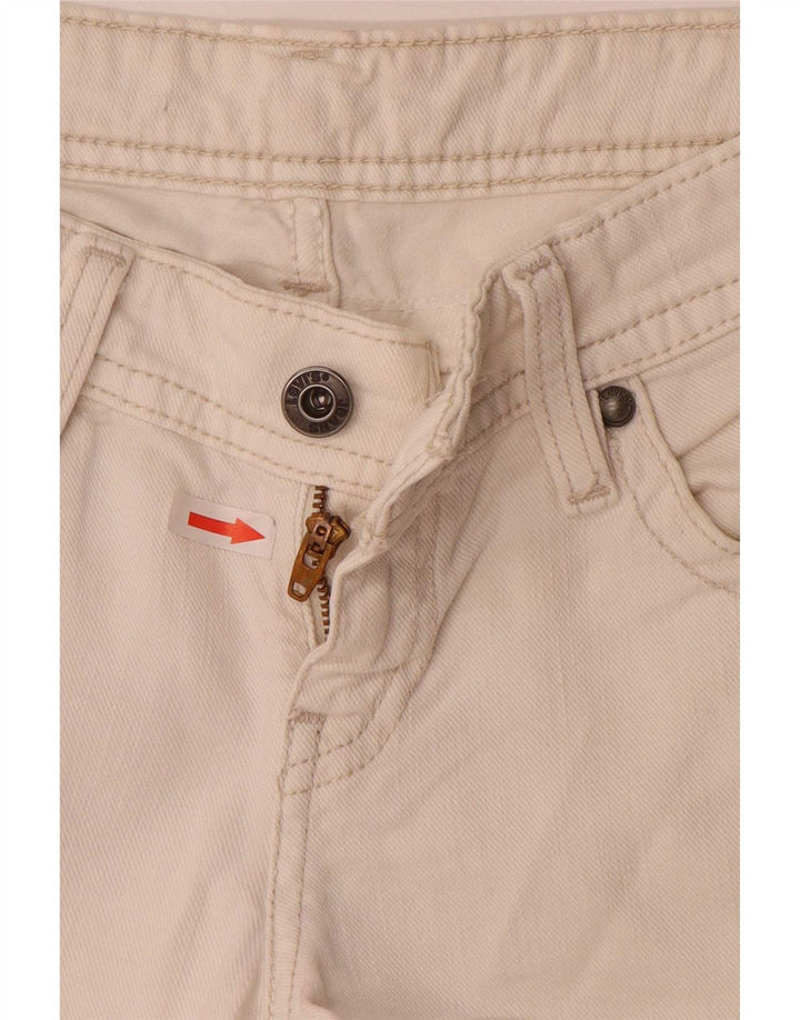 Levi's Pantaloni scurți din denim pentru femei, mediu W28, bumbac alb