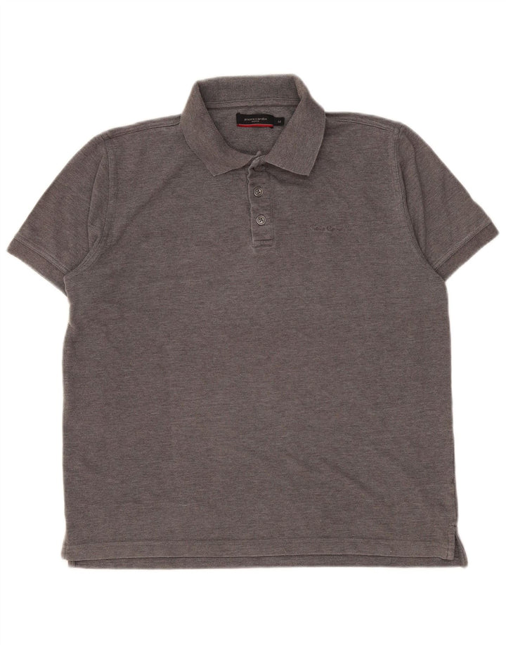 Cămașă polo Pierre Cardin pentru bărbați, gri mediu, poliester