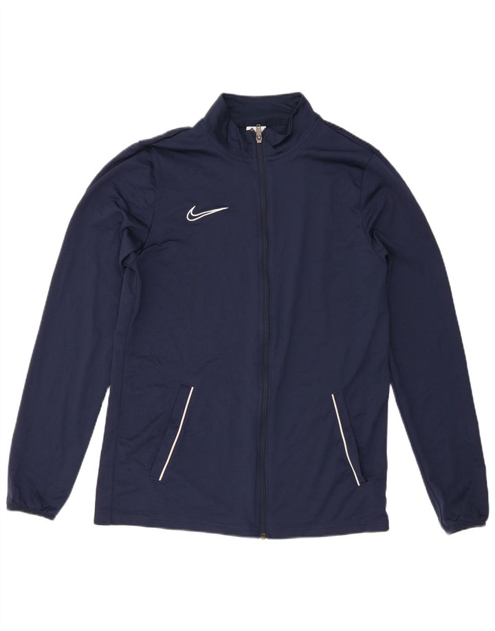 Jachetă de top pentru trening Nike Dri Fit pentru bărbați, mare, albastru, poliester