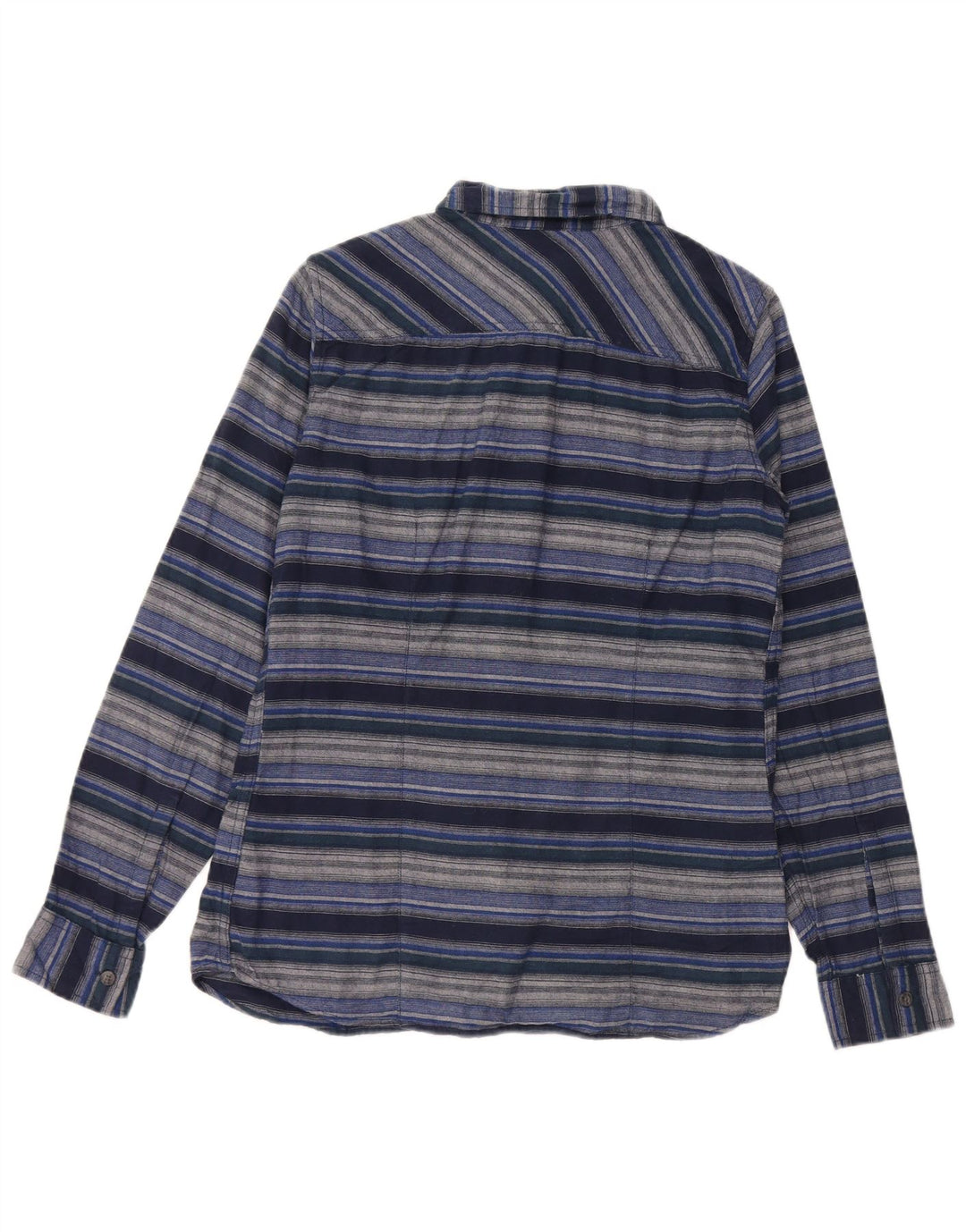 Cămașă de flanel pentru femei EDDIE BAUER, cu tăiere clasică, UK 10, cu dungi mici, bleumarin