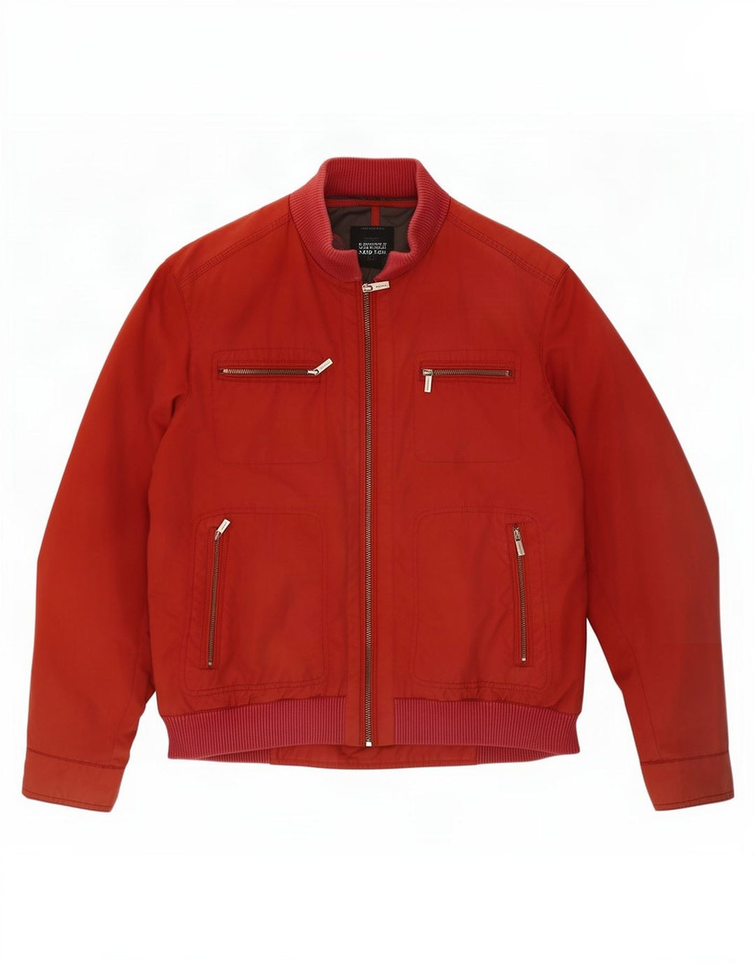 Massimo Dutti Bomber Jacket pentru bărbați UK 40 Large Red Nylon
