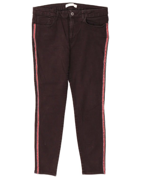 Blugi skinny de damă Zara EU 44 XL W34 L27 Negri Colorblock