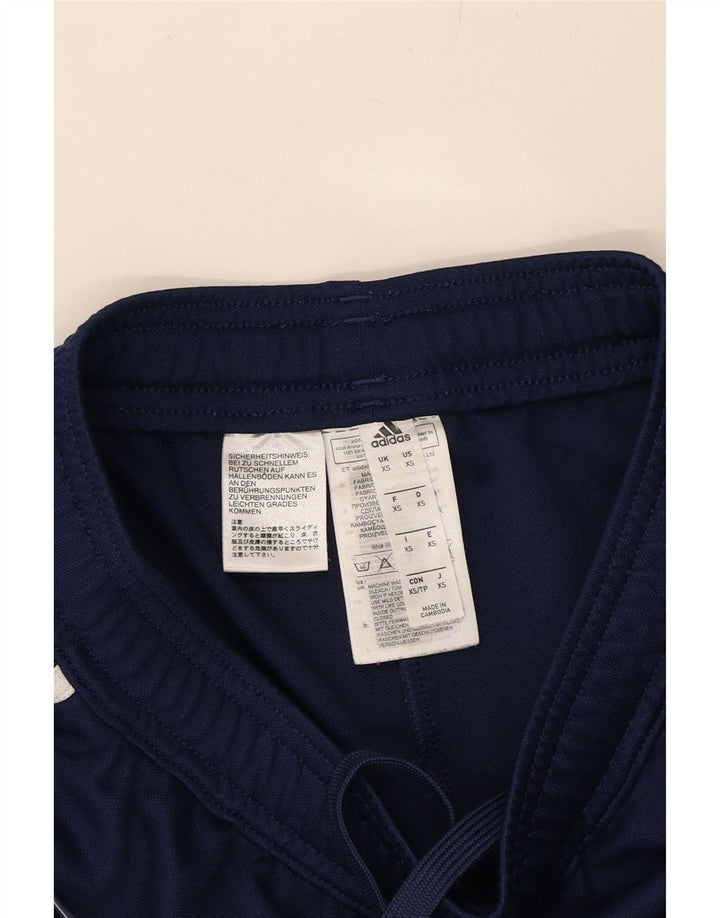 ADIDAS Mens Climalite Graphic Tracksuit Trousers XS  Navy Blue Polyester Vintage Adidas and Second-Hand Adidas from Messina Hembry 