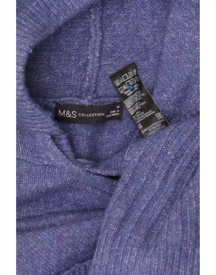 Pulover supradimensionat cu glugă pentru femei Marks & Spencer UK 14 Mov mediu