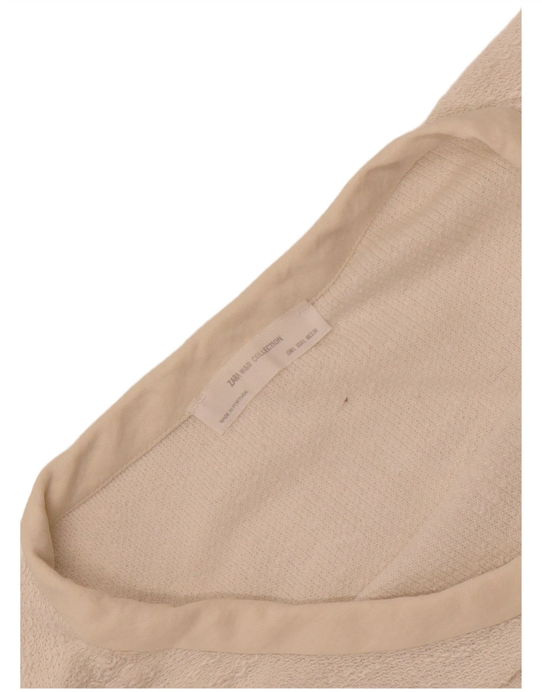 Tricou supradimensionat pentru femei Zara UK 16 Large White