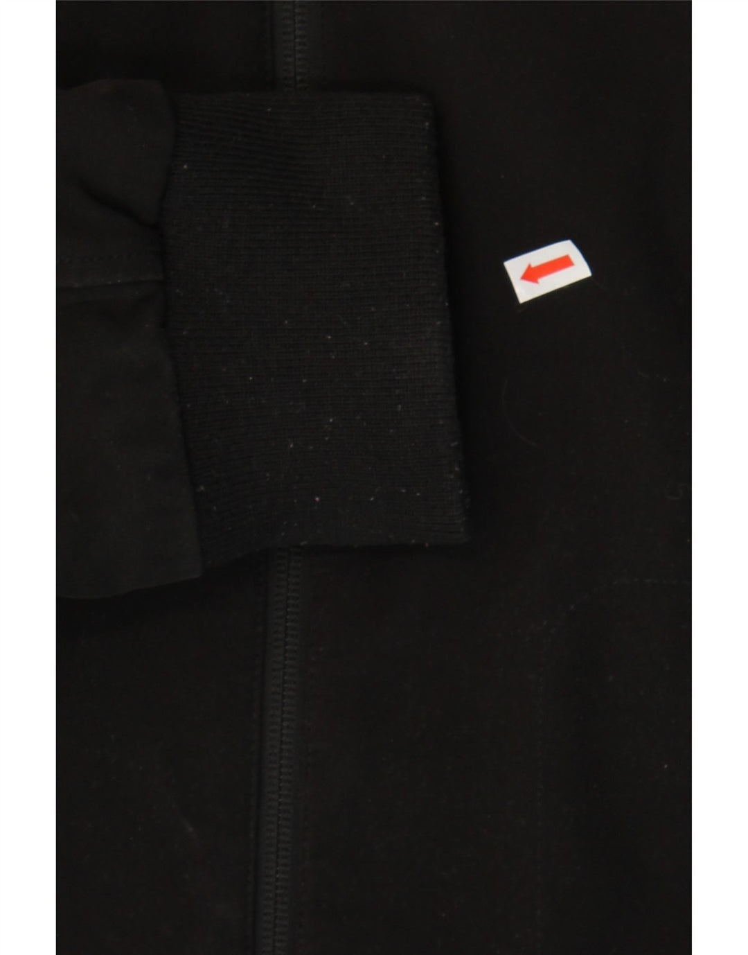 TIMBERLAND Mens Graphic Hooded Tracksuit Top Jacket Medium Black Polyester Vintage Timberland and Second-Hand Timberland from Messina Hembry 