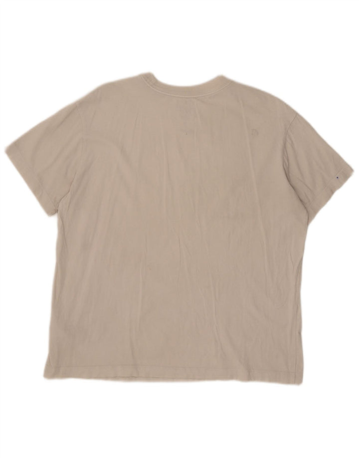 Tricou Nike pentru bărbați, cu croiala lejeră, top mediu din bumbac alb
