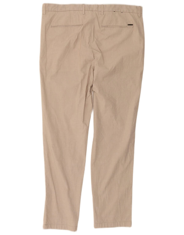 Hugo Boss Pantaloni chino subțiri pentru bărbați EU 50 L36 L28 L28 Bej Bumbac