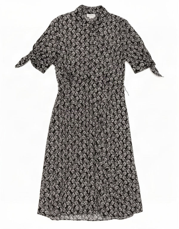Rochie Maxi pentru femei Calvin Klein US 12 Large Black Floral