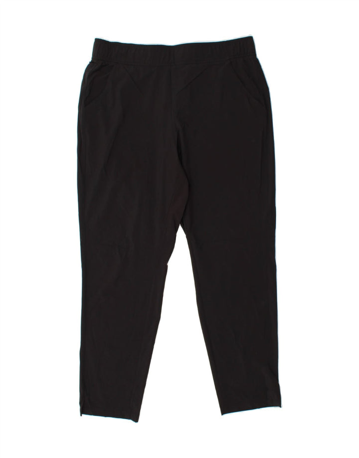 EDDIE BAUER Womens Slim Casual Trousers Medium W30 L27 Black Polyester Vintage Eddie Bauer and Second-Hand Eddie Bauer from Messina Hembry 