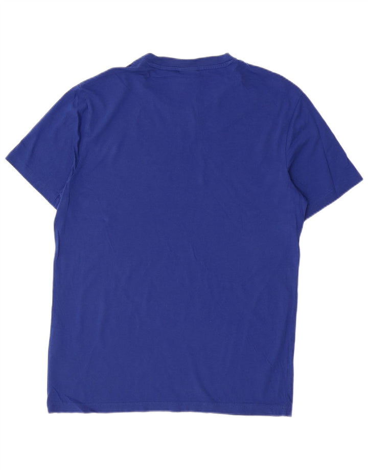 Tricou grafic pentru bărbați Champion Top din bumbac albastru mediu