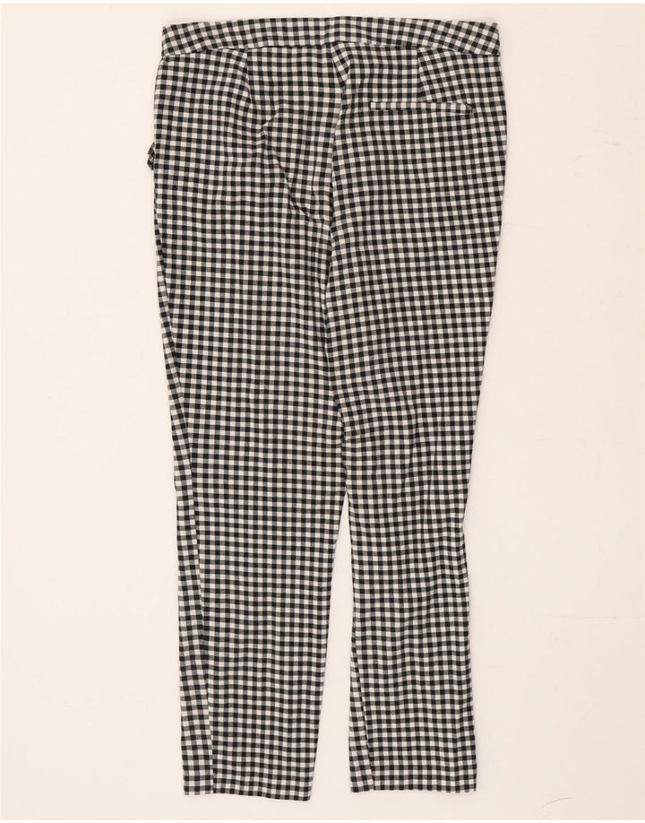 Pantaloni chino slim pentru femei Zara Mediu L30 L26 Negru Gingham
