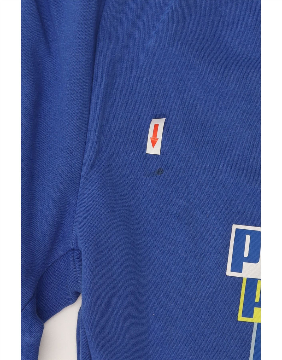 Pantaloni scurți sport grafic Puma pentru bărbați, bumbac albastru mediu