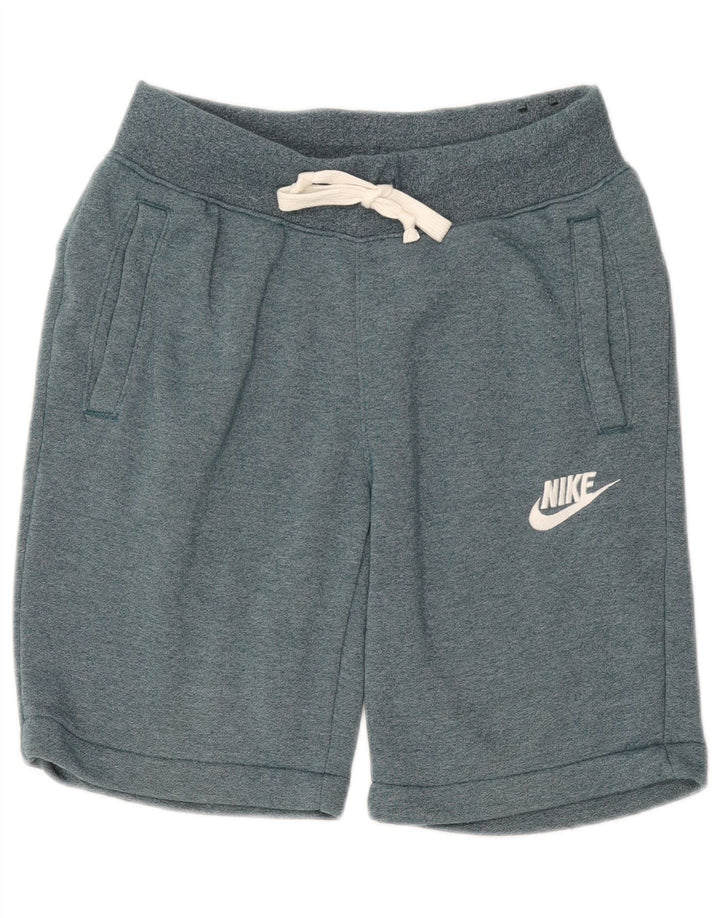 Pantaloni scurti sport pentru bărbați NIKE, bumbac verde mic
