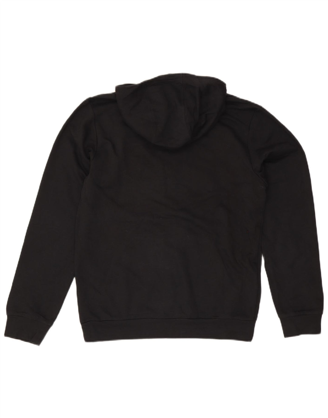Pulover cu glugă cu grafic pentru bărbați Adidas, bumbac mediu negru