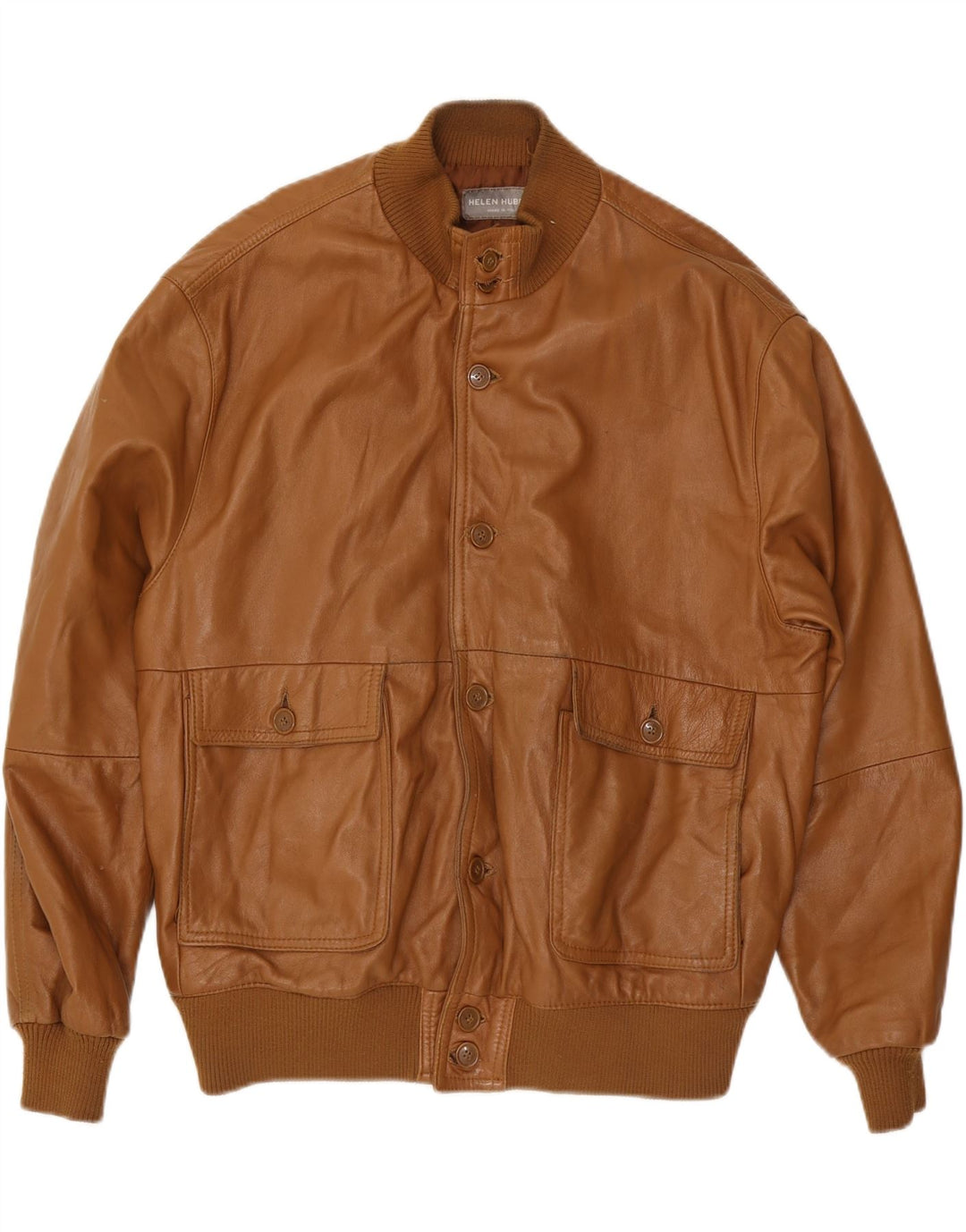 Geacă de piele pentru bărbați Helen Hubert UK 44 2XL piele maro