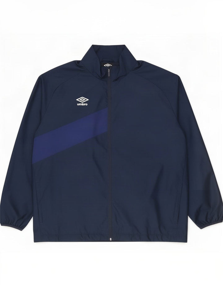 Jachetă de trening pentru bărbați Umbro, 3XL, poliester color block, albastru bleumarin