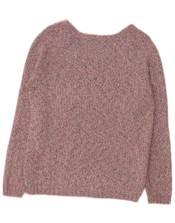 Pulover pentru femei Marks & Spencer cu decolteu în V UK 8 mic violet pete