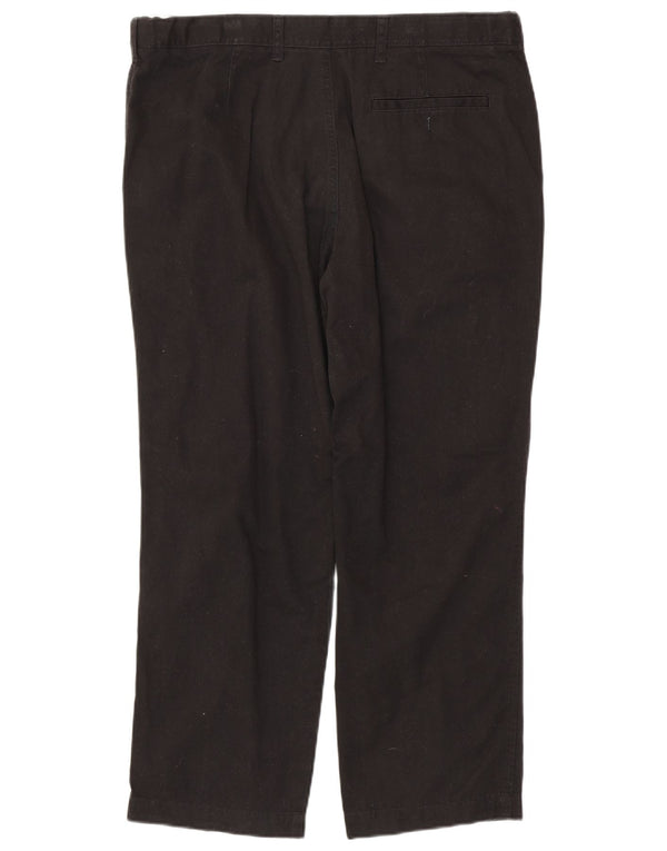 MARKS & SPENCER Pantaloni chino drepți pentru bărbați, L38 L29, negru