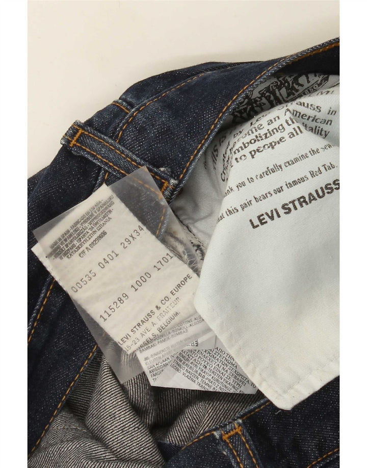 Blugi drepți distressed pentru femei Levi's L29 L34 Bumbac bleumarin