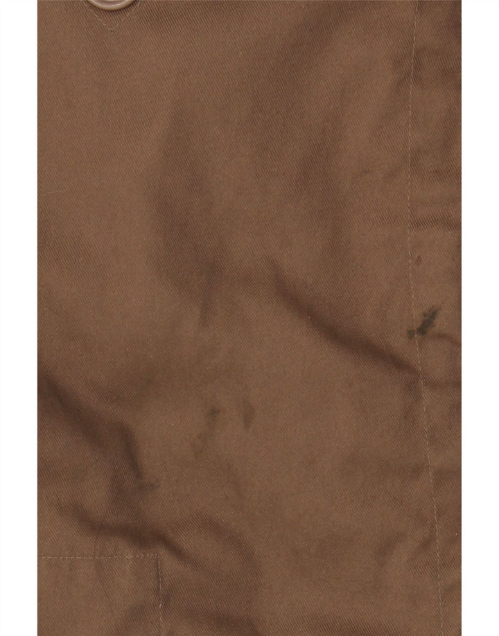 Jachetă parka cu glugă pentru bărbați VINTAGE UK 42 XL Maro Poliester