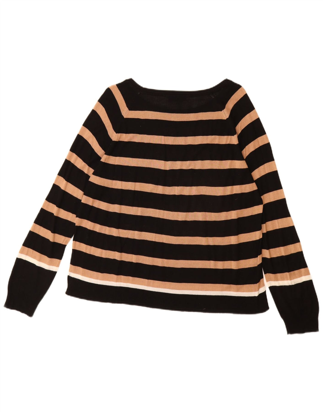 Pulover pentru femei Zara, cu gât de barcă, UK 16, mare, cu dungi negre