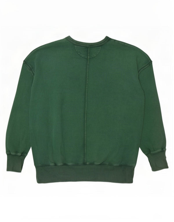 American Eagle, pentru bărbați, cu grafică, pulover, bumbac verde XS