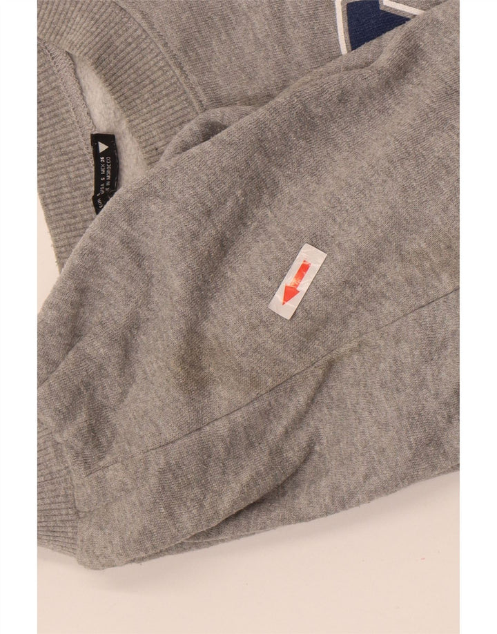 Pulover supradimensionat cu grafic Brooklyn pentru femei Zara UK 10 Mic Gri