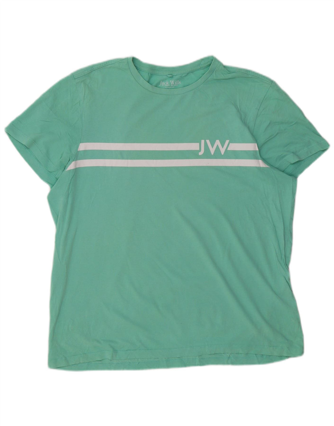 Tricou grafic pentru bărbați JACK WILLS Top mare din bumbac verde