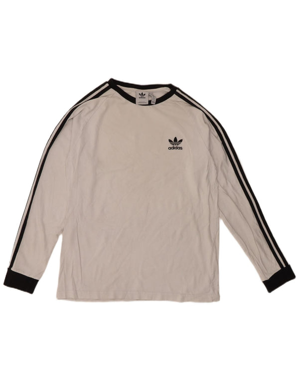 Adidas Mens Top Long Sleeve Large White