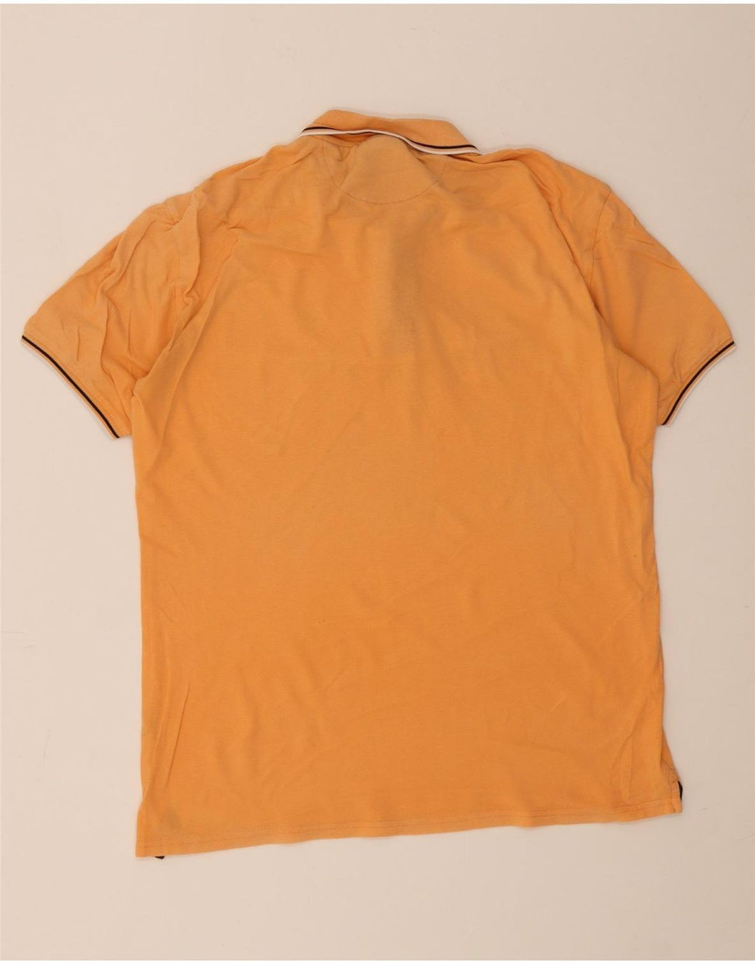 Tricou polo pentru bărbați Champion XL portocaliu cu dungi