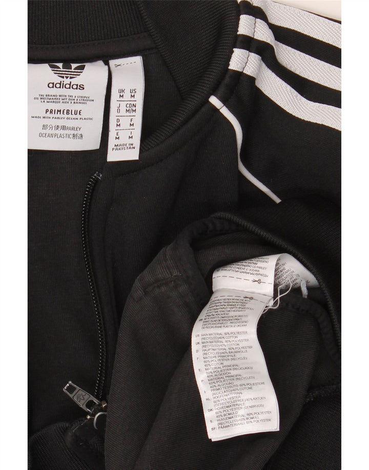 Jachetă pentru trening Adidas pentru bărbați, poliester mediu negru