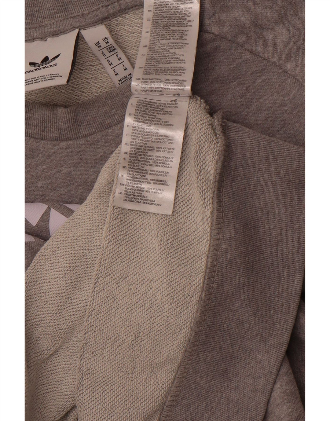 Hanorac grafic pentru bărbați ADIDAS Pulover Sport din bumbac, gri mediu