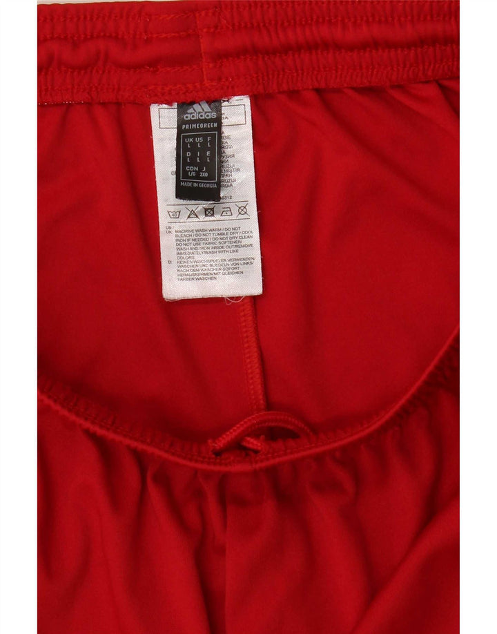Pantaloni scurți sport Aeroready Adidas pentru bărbați, poliester roșu mare
