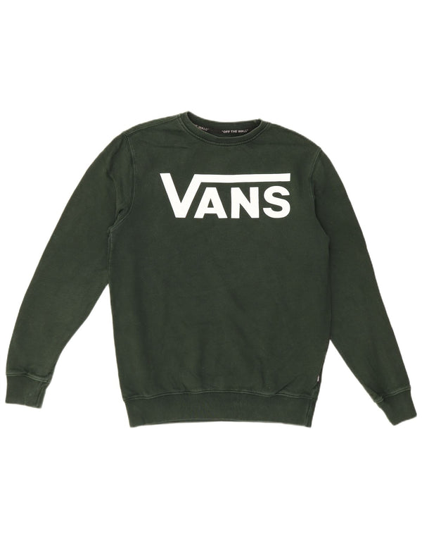 Hanorac grafic pentru bărbați Vans Pulover mic verde bumbac