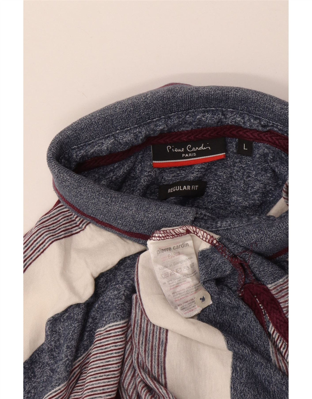 Cămașă polo pentru bărbați Pierre Cardin, cu formă normală, cu dungi mari, multicolore