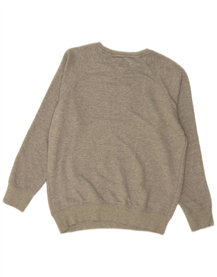 TOMMY HILFIGER Hanorac grafic pentru bărbați Pulover mic, gri, bumbac