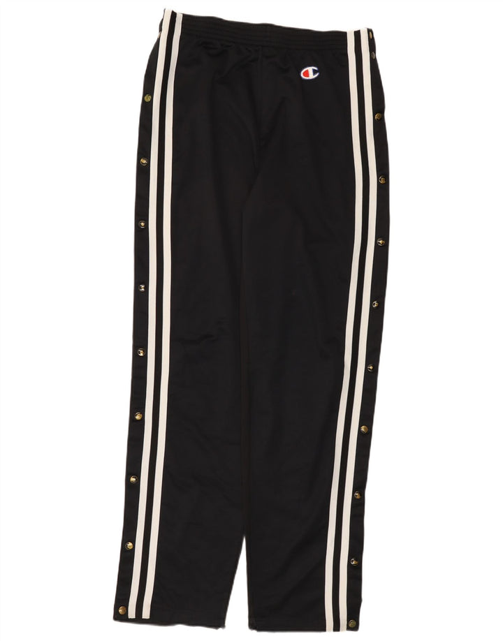 Pantaloni de trening Champion pentru bărbați, poliester mediu negru