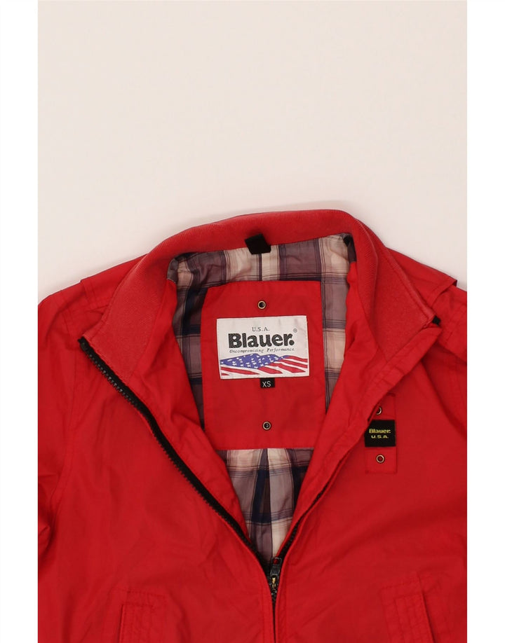 BLAUER Womens Bomber Jacket UK 6 XS Red Polyester Vintage Blauer and Second-Hand Blauer from Messina Hembry 