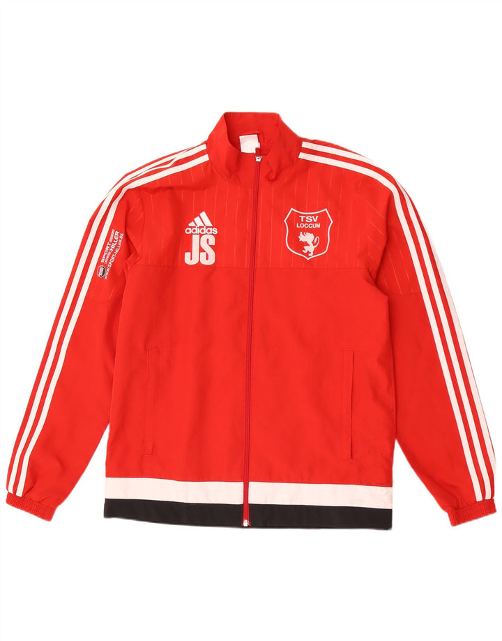 Jachetă de top pentru trening Adidas TSV Loccum pentru bărbați, roșu, poliester color bloc
