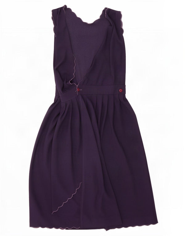 Rochie de epocă pentru femei fără mâneci, UK 16, mare, albastru, poliester